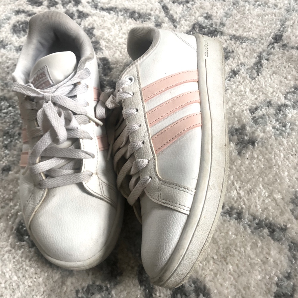 Adidas Pink Stripe Shoe